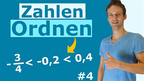 Rationale Zahlen Der Gr E Nach Ordnen Beispielaufgabe Mit L Sung Und