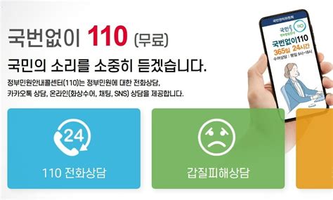 96개 공공기관 민원 상담 110번으로 원스탑 가능해진다 네이트 뉴스