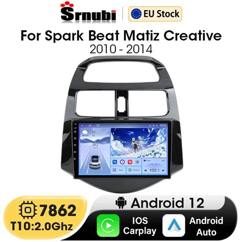 Wireless Carplay 2Din Android 12 Car Radio For Chevrolet Spark Beat