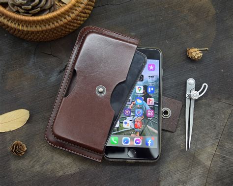 Leather Dual Phone Case Leather Double Iphone Case Case - Etsy