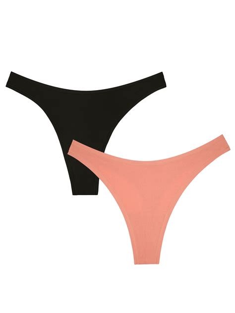 Smart Sexy Women S Naked Dip Front Thong 2 Pack Style SA1413S Walmart