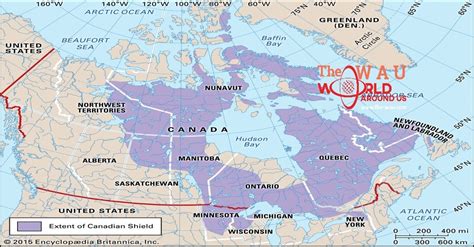 Canadian Shield On World Map