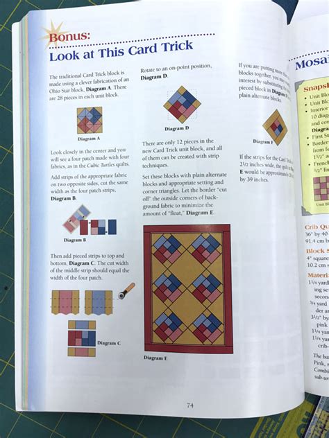 From Marti Michell Quilting Blog Chart 90 Card Trick Our Substitute