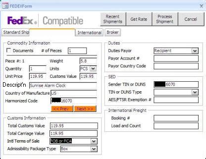 FedEx International Shipping Considerations