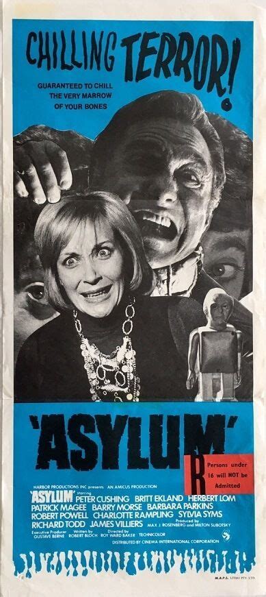 Asylum 1972 Horror Movie Posters Cheesy Movies Movie Posters Vintage