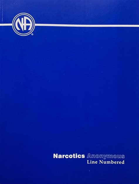 Narcotics Anonymous Basic Text 6th Edition Softcover Line Numbered