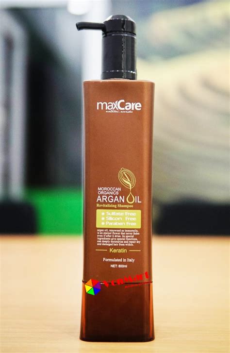 Dầu Gội Maxcare Argan Oil Revitalizing Shampoo 800ml Mượt Mà Giữ Màu