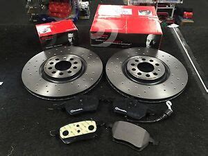 Seat Leon Turbo Cupra R Front Drilled Brake Discs Brembo Brake Pads