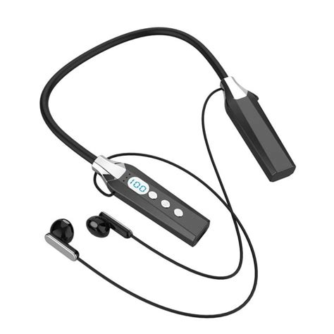 Wemdbd Intelligent Digital Display Wireless Hanging Neck Bluetooth Headset Running Sports