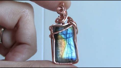 Rectangular Cabochon Pendant Wire Wrap Tutorial Wire Wrapped Jewelry