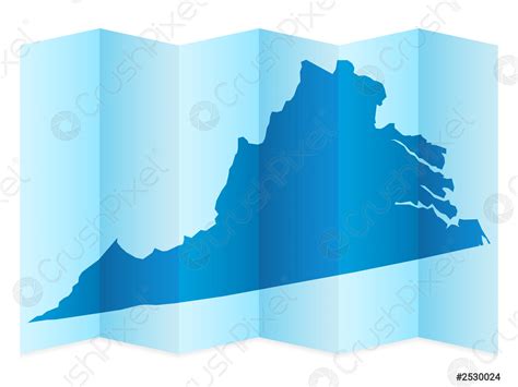 Virginia map - stock vector 2530024 | Crushpixel