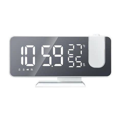 Atralife Alarm clock Projection Alarm Clock Large LED Display Ceiling Projector Clock - Walmart ...