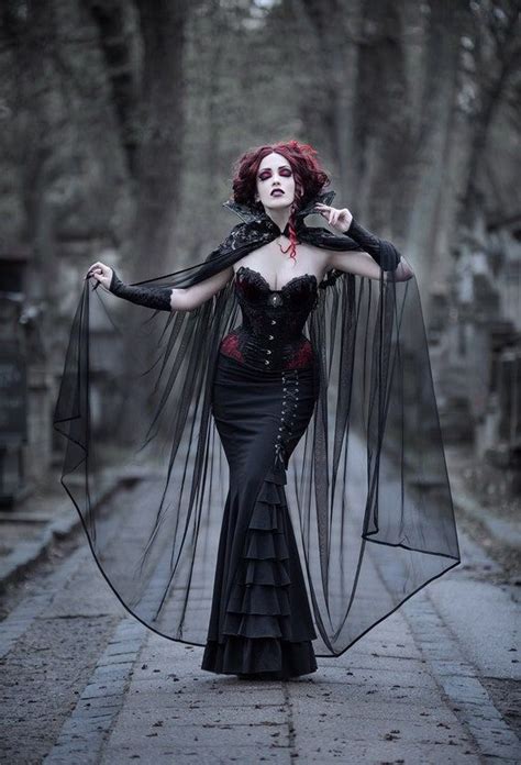 Gothic Elegant Black Tulle Cape With Stand Up Vampire Witch Etsy Artofit