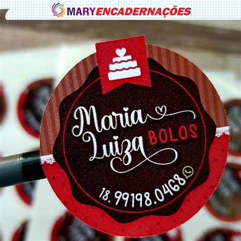 Rótulos Adesivos 3x3 4x4 5x5 Personalizados Vinil Prova d agua Doces