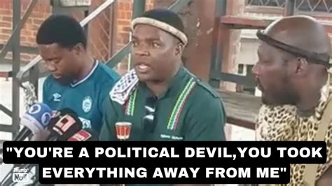 WATCH Angry Ngizwe Mchunu Addresses Julius Malema In A Press