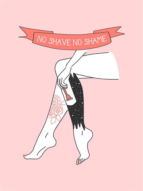 No Shave No Shame Mini Art Print By Cafelab Body Positivity Art