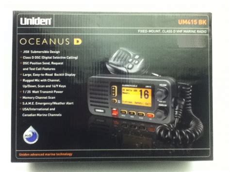 Uniden Oceanus D Marine Vhf Radio Online Store Archbolds Custom