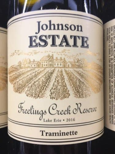 Johnson Estate Freelings Creek Reserve Traminette Vivino US