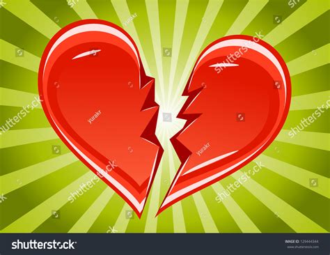 Broken Heart Stock Vector Royalty Free 129444344 Shutterstock