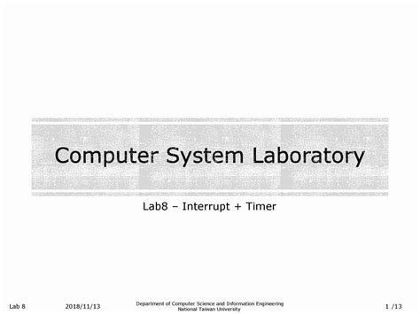 Computer System Laboratory - ppt download