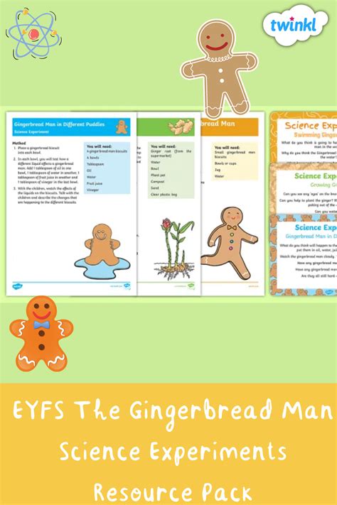 The Gingerbread Man Science Experiments