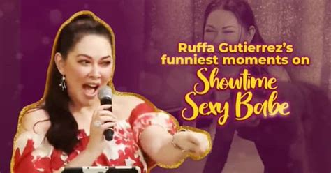 Ruffa Gutierrezs Iconic And Hilarious Sexy Babe Moments On Its Showtime Abs Cbn Entertainment