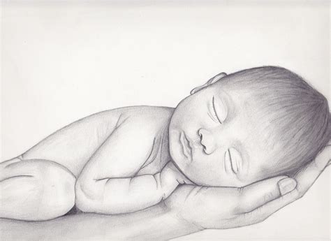 Newborn Baby Sketches At Paintingvalley Explore Collection Of