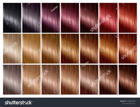 Color Chart For Hair Dye Hair Color Palette With A Wide Range Of