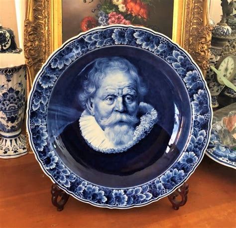 HUGE Royal Delft 1940 Rare Charger Large Old Delfts Blauw Etsy In