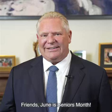 Doug Ford On Twitter June Is Seniors Month In Ontario Its A Time To