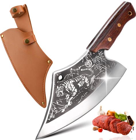 Buy Zeng Jia Dao Meat Cleaver Knives With Sheath Hand Forged Er