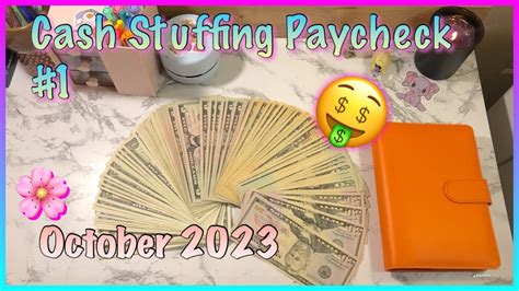 Cash Stuffing October Paycheck 1 Cash Stuffing Sinking Funds