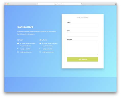 Contact Form V13 Free Modern Contact Form Template 2025 Colorlib