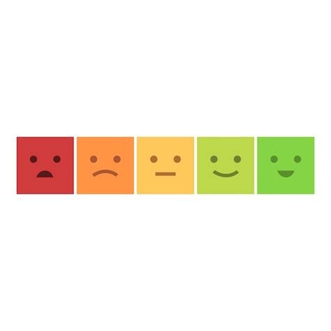 Premium Vector Emoji Feedback Scale Icon Cartoon Vector Customer