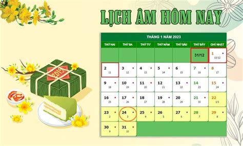 Lịch âm 24 1 tra cứu lịch âm hôm nay thứ 3 ngày 24 1 2023