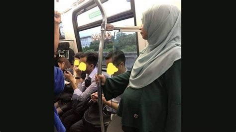 Viral Foto Wanita Hamil Tak Diberi Tempat Duduk Di Kereta Ternyata Ini