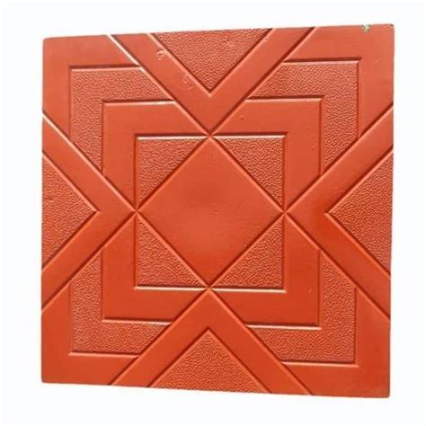 20mm Cement Parking Tile Size 2x2 Feet 600x600 Mm At Rs 35 Piece In