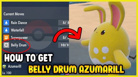 How To Acquire Belly Drum On Iron Hands And Azumarill On Pokémon