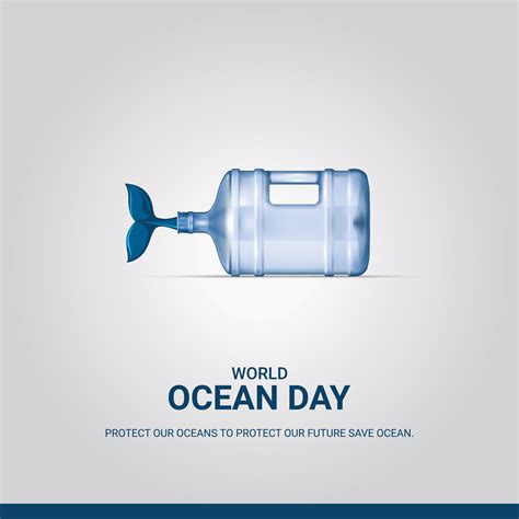 World Ocean day, 3D illustrations. design for social media. creative ...