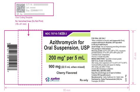 Azithromycin Oral Suspension Fda Prescribing Information Side