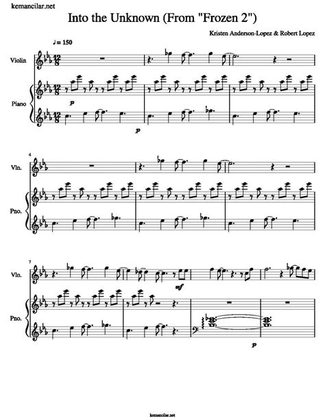 Into the Unknown piano sheet music | Free Sheet Music