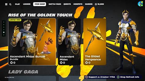 FREE MIDAS BUNDLE NOW In Fortnite YouTube