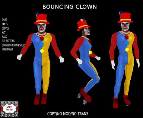 Second Life Marketplace Clown Partial Mesh