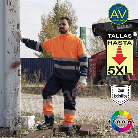 Sudadera Alta Visibilidad Combinaciones De Colores Hasta La Xl