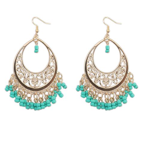 Ethnic Style Blue Drop Earrings For Women Fashion Crab