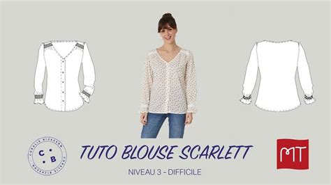 Scarlett Le Tuto Du Patron De Couture De La Blouse Scarlett Tee