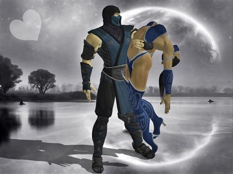 Sub Zero And Kitana By Nickredfield On Deviantart