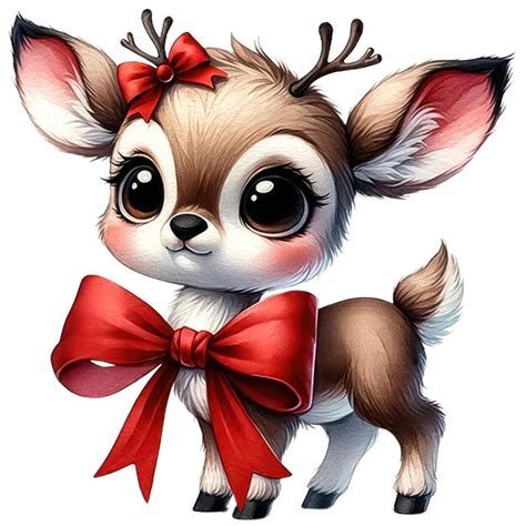 Premium Psd Watercolor Illustration Of Christmas Reindeer