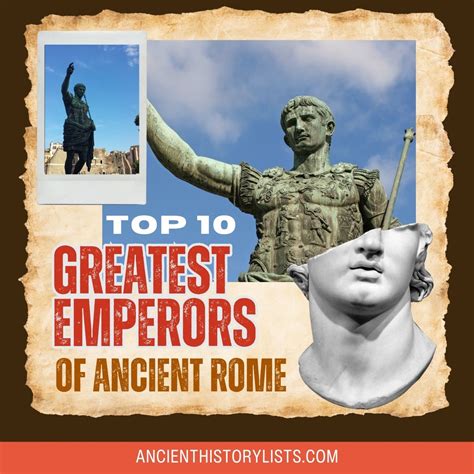 Top 10 Greatest Emperors of Ancient Rome