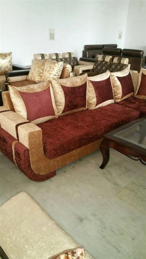 Seater Wooden Rexin L Shape Sofa Set At Rs Set In New Delhi